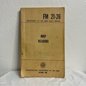 Vintage *Department of the ARMY Field Manual* - Map Reading